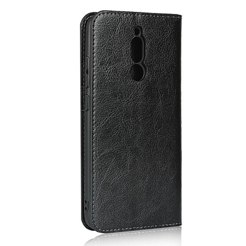 Handytasche Stand Schutzhülle Leder Hülle L11 für Xiaomi Redmi 8 Schwarz