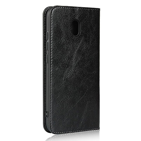 Handytasche Stand Schutzhülle Leder Hülle L11 für Xiaomi Redmi 8A Schwarz