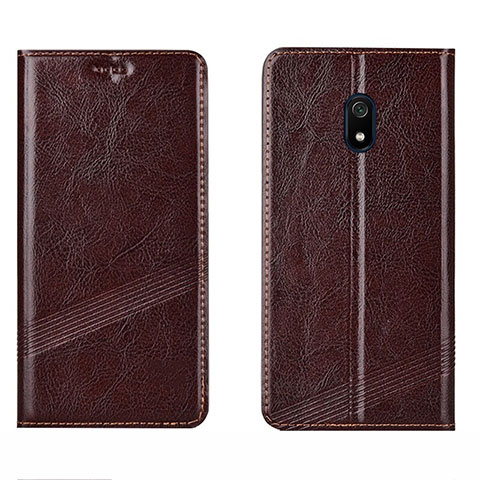 Handytasche Stand Schutzhülle Leder Hülle L15 für Xiaomi Redmi 8A Braun