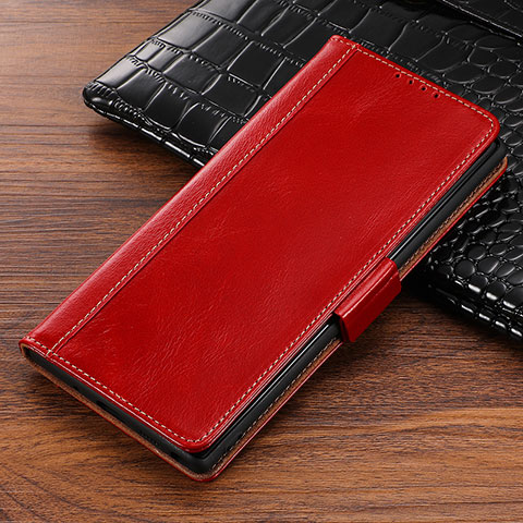 Handytasche Stand Schutzhülle Leder Hülle P01 für Samsung Galaxy Note 10 5G Rot