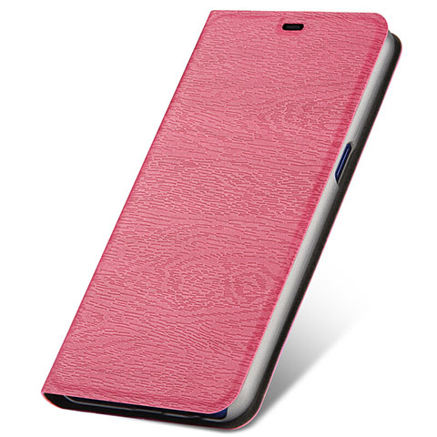 Handytasche Stand Schutzhülle Leder Hülle T01 für Oppo R15X Rosa