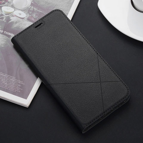 Handytasche Stand Schutzhülle Leder Hülle T02 für Apple iPhone 11 Pro Schwarz