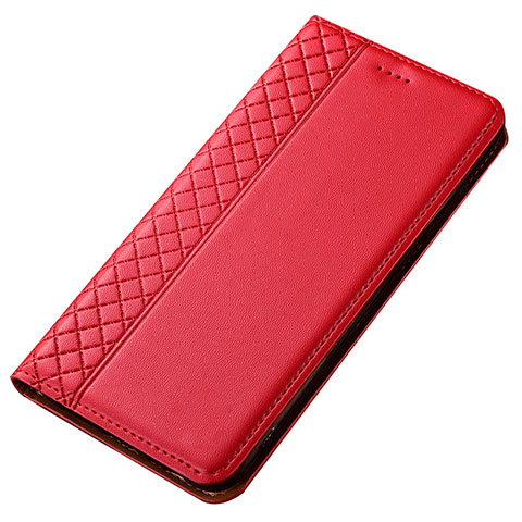 Handytasche Stand Schutzhülle Leder Hülle T02 für Samsung Galaxy A80 Rot