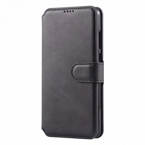 Handytasche Stand Schutzhülle Leder Hülle T03 für Huawei P30 Lite New Edition Schwarz