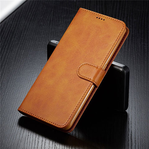 Handytasche Stand Schutzhülle Leder Hülle T03 für Samsung Galaxy A90 4G Orange