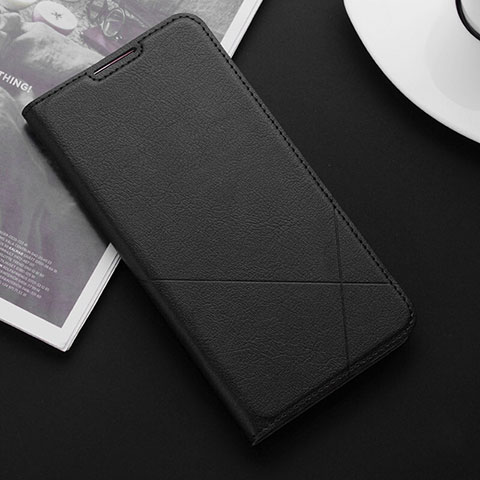 Handytasche Stand Schutzhülle Leder Hülle T04 für Huawei Honor 20 Lite Schwarz