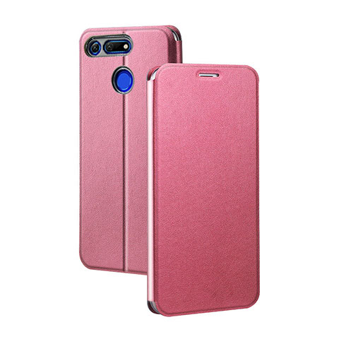 Handytasche Stand Schutzhülle Leder Hülle T04 für Huawei Honor View 20 Rosa