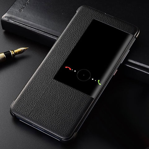 Handytasche Stand Schutzhülle Leder Hülle T04 für Huawei Mate 20 Schwarz