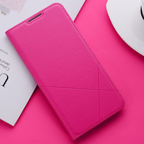Handytasche Stand Schutzhülle Leder Hülle T04 für Huawei P Smart+ Plus (2019) Pink