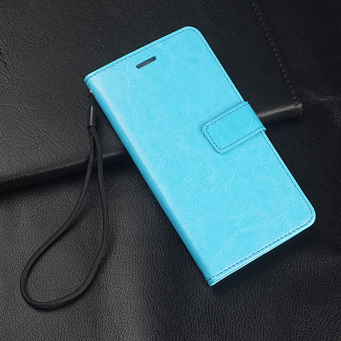 Handytasche Stand Schutzhülle Leder Hülle T04 für Huawei P30 Lite Hellblau