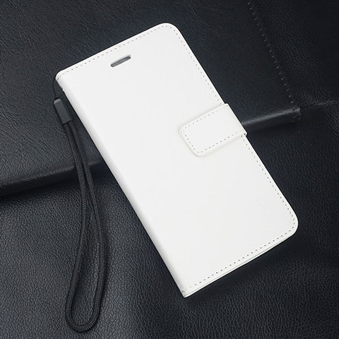 Handytasche Stand Schutzhülle Leder Hülle T04 für Huawei P30 Lite XL Weiß