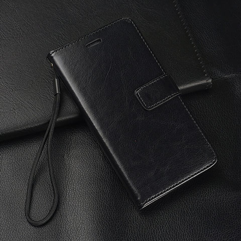 Handytasche Stand Schutzhülle Leder Hülle T04 für Oppo K1 Schwarz