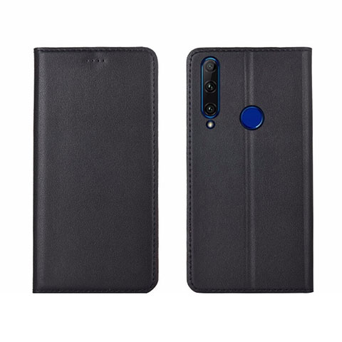 Handytasche Stand Schutzhülle Leder Hülle T06 für Huawei Honor 20 Lite Schwarz