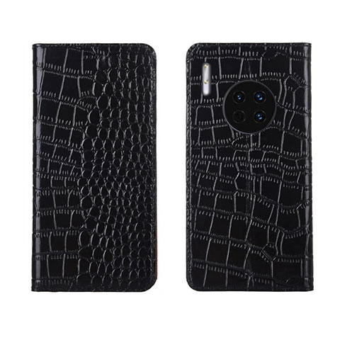 Handytasche Stand Schutzhülle Leder Hülle T06 für Huawei Mate 30 Pro 5G Schwarz