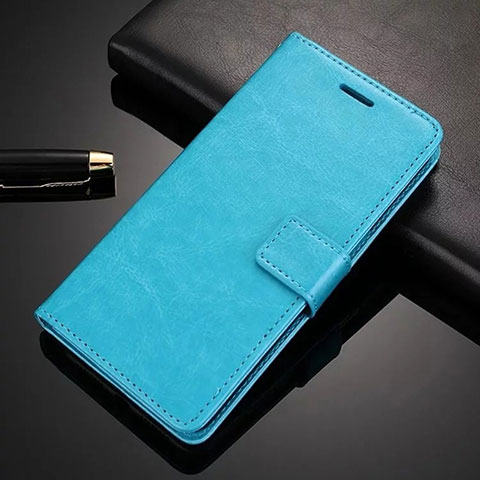 Handytasche Stand Schutzhülle Leder Hülle T06 für Huawei P30 Pro Cyan