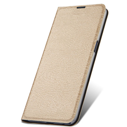 Handytasche Stand Schutzhülle Leder Hülle T06 für Oppo R17 Pro Gold