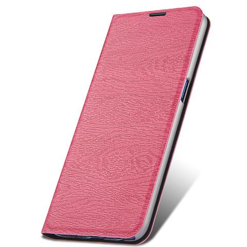 Handytasche Stand Schutzhülle Leder Hülle T06 für Oppo R17 Pro Pink