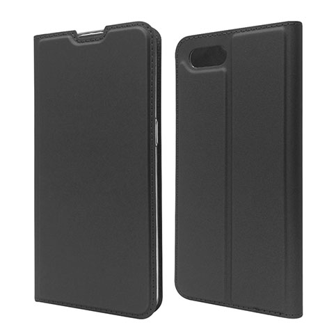 Handytasche Stand Schutzhülle Leder Hülle T06 für Oppo RX17 Neo Schwarz