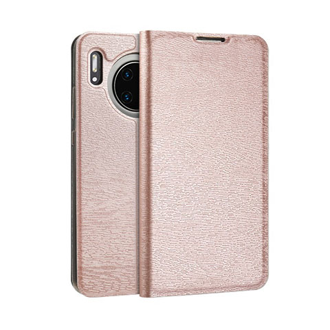 Handytasche Stand Schutzhülle Leder Hülle T07 für Huawei Mate 30 Rosegold