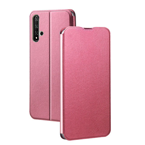 Handytasche Stand Schutzhülle Leder Hülle T08 für Huawei Honor 20 Rosa