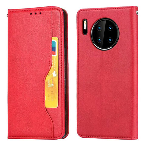 Handytasche Stand Schutzhülle Leder Hülle T08 für Huawei Mate 30 Pro 5G Rot