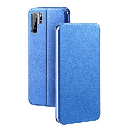 Handytasche Stand Schutzhülle Leder Hülle T08 für Huawei P30 Pro Blau