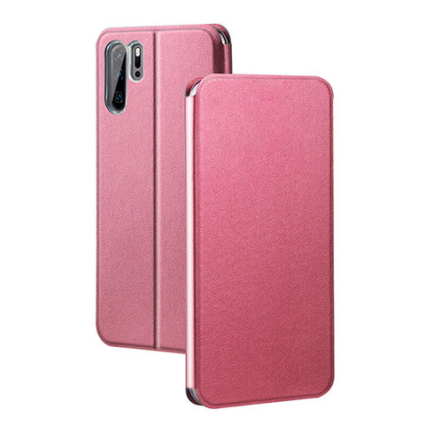 Handytasche Stand Schutzhülle Leder Hülle T08 für Huawei P30 Pro New Edition Rosa