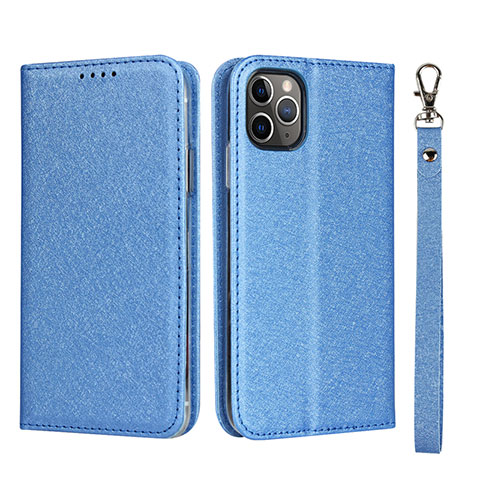 Handytasche Stand Schutzhülle Leder Hülle T10 für Apple iPhone 11 Pro Blau