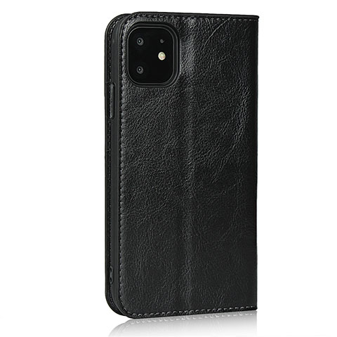 Handytasche Stand Schutzhülle Leder Hülle T10 für Apple iPhone 11 Schwarz