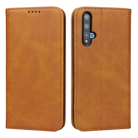 Handytasche Stand Schutzhülle Leder Hülle T10 für Huawei Honor 20 Orange