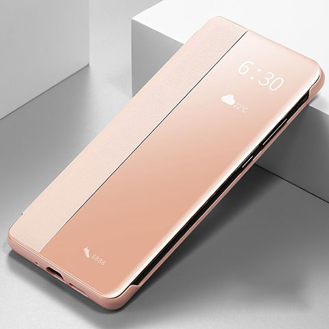 Handytasche Stand Schutzhülle Leder Hülle T10 für Huawei Mate 30 Pro Rosegold