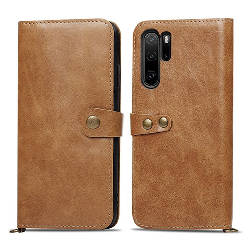 Handytasche Stand Schutzhülle Leder Hülle T10 für Huawei P30 Pro Orange