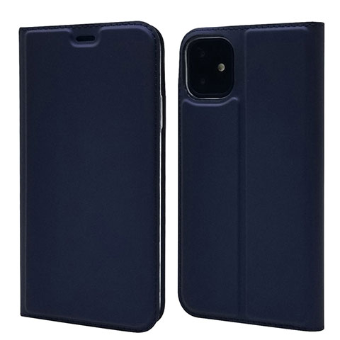 Handytasche Stand Schutzhülle Leder Hülle T11 für Apple iPhone 11 Blau