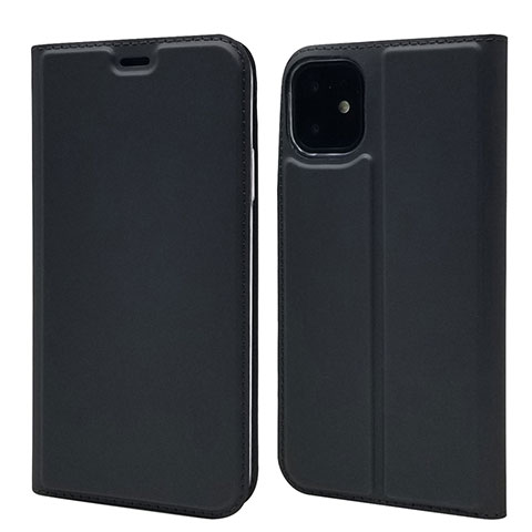 Handytasche Stand Schutzhülle Leder Hülle T11 für Apple iPhone 11 Schwarz