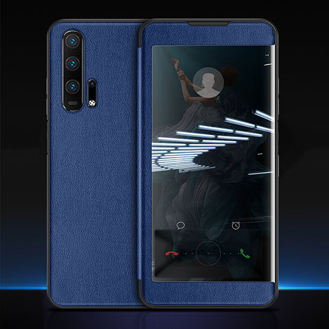 Handytasche Stand Schutzhülle Leder Hülle T11 für Huawei Honor 20 Pro Blau