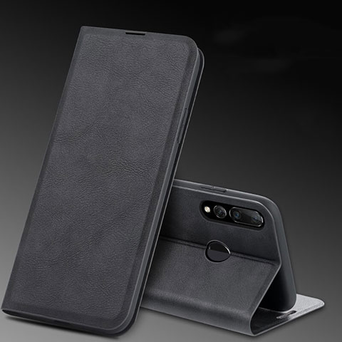 Handytasche Stand Schutzhülle Leder Hülle T11 für Huawei Honor 20E Schwarz