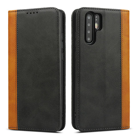 Handytasche Stand Schutzhülle Leder Hülle T11 für Huawei P30 Pro Schwarz