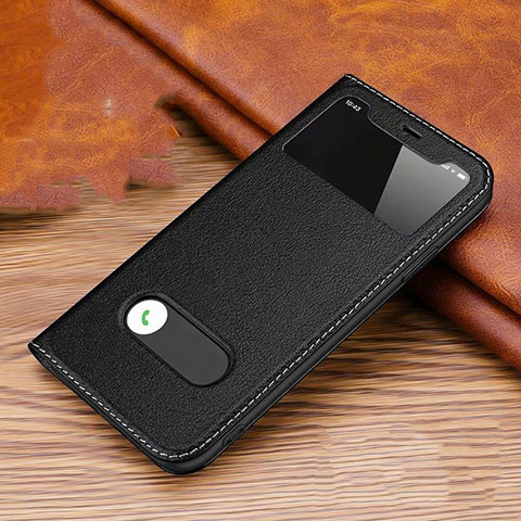 Handytasche Stand Schutzhülle Leder Hülle T12 für Apple iPhone 11 Schwarz