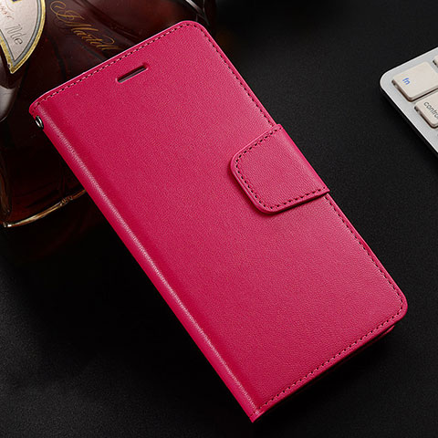Handytasche Stand Schutzhülle Leder Hülle T12 für Huawei P Smart+ Plus (2019) Rot