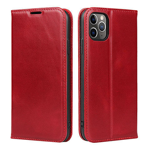 Handytasche Stand Schutzhülle Leder Hülle T15 für Apple iPhone 11 Pro Rot