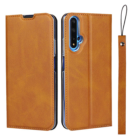 Handytasche Stand Schutzhülle Leder Hülle T15 für Huawei Honor 20 Orange