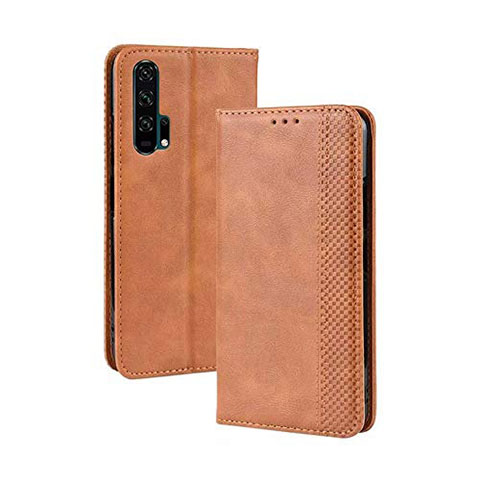 Handytasche Stand Schutzhülle Leder Hülle T18 für Huawei Honor 20 Pro Orange