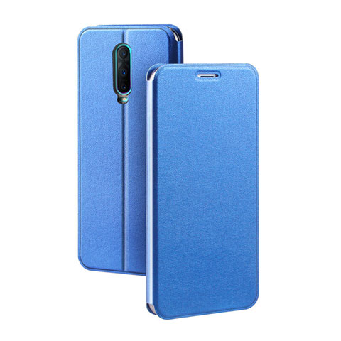 Handytasche Stand Schutzhülle Leder L01 für Oppo RX17 Pro Blau