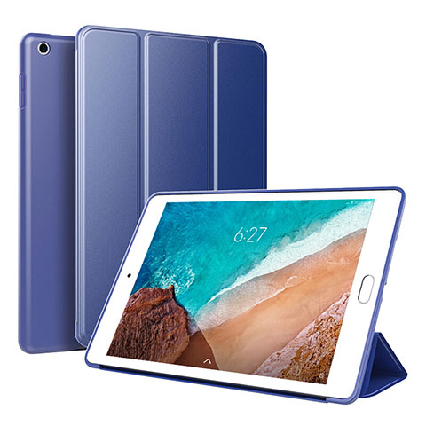 Handytasche Stand Schutzhülle Leder L01 für Xiaomi Mi Pad 4 Blau