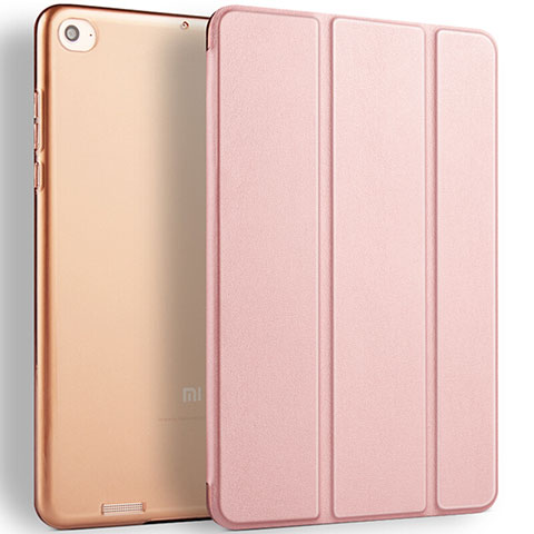 Handytasche Stand Schutzhülle Leder L02 für Xiaomi Mi Pad 3 Rosegold