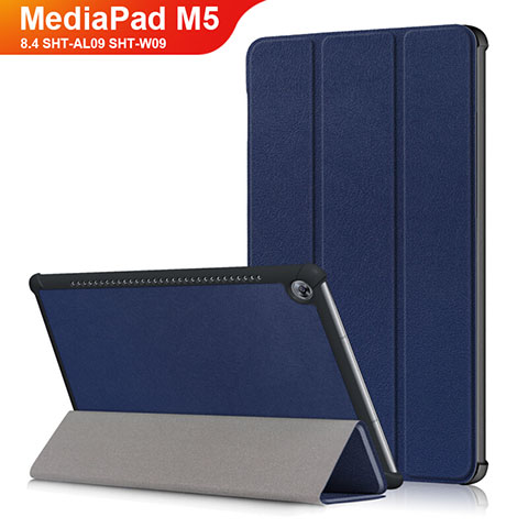 Handytasche Stand Schutzhülle Leder L03 für Huawei MediaPad M5 8.4 SHT-AL09 SHT-W09 Blau