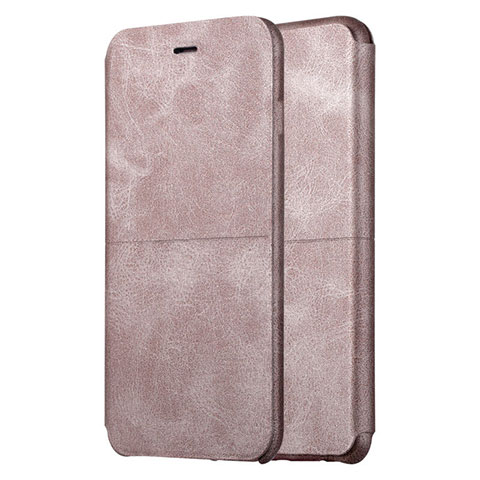 Handytasche Stand Schutzhülle Leder L04 für Apple iPhone 6 Gold