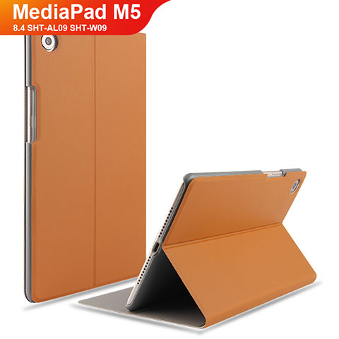 Handytasche Stand Schutzhülle Leder L05 für Huawei MediaPad M5 8.4 SHT-AL09 SHT-W09 Braun