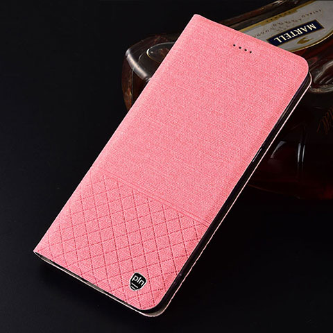 Handytasche Stand Schutzhülle Stoff H12P für Xiaomi Mi 11T 5G Rosa