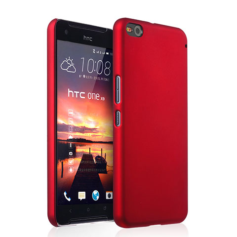 Hülle Kunststoff Schutzhülle Matt für HTC One X9 Rot